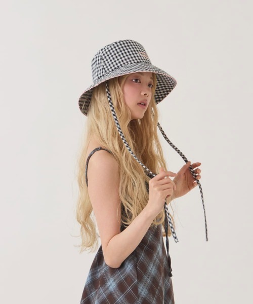 kaorinomori（カオリノモリ）の「kaorinomori  チャミハット / カオリノモリ（ハット・レディース・ブラック/ライトブルー/クリーム・M/57.5cm）」の4枚目の写真