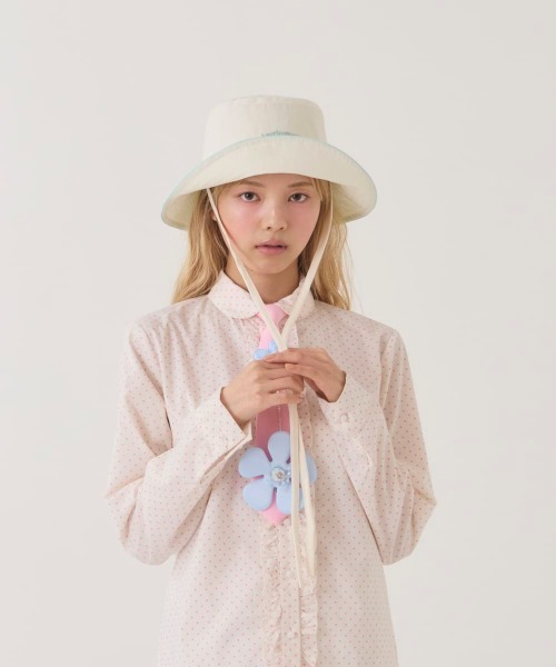 kaorinomori（カオリノモリ）の「kaorinomori  チャミハット / カオリノモリ（ハット・レディース・ブラック/ライトブルー/クリーム・M/57.5cm）」の19枚目の写真