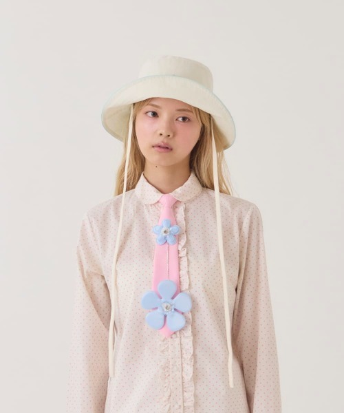 kaorinomori（カオリノモリ）の「kaorinomori  チャミハット / カオリノモリ（ハット・レディース・ブラック/ライトブルー/クリーム・M/57.5cm）」の20枚目の写真