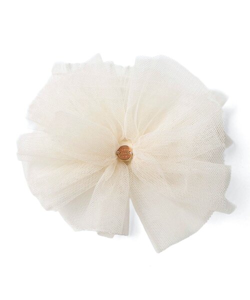 apres les cours（アプレレクール）の「ボリュームチュールリボンヘアバンド（ヘアバンド・キッズ・ピンク/アイボリー・46）」の5枚目の写真