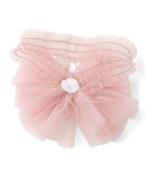 apres les cours（アプレレクール）の「ボリュームチュールリボンヘアバンド（ヘアバンド・キッズ・ピンク/アイボリー・46）」の7枚目の写真