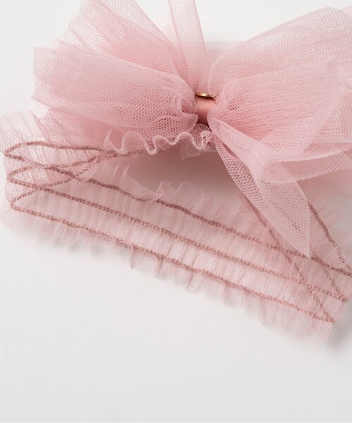apres les cours（アプレレクール）の「ボリュームチュールリボンヘアバンド（ヘアバンド・キッズ・ピンク/アイボリー・46）」の9枚目の写真