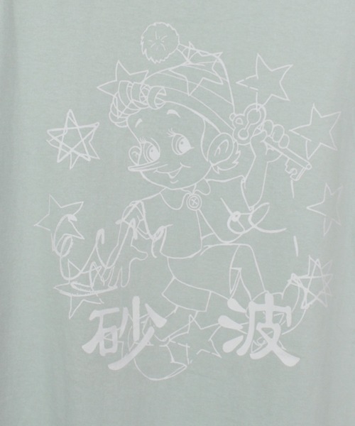 KOZABURO(コウザブロウ)の「【KOZABURO/コウザブロウ】Nicolas Tirabasso Print LS Tee(Tシャツ/カットソー・メンズ・ブラック/ミント・S/M)」の10枚目の写真