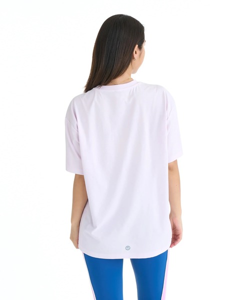 ROXY(ロキシー)の「ROXY ウィメンズ FITNESS BLOOM BRIGHT S/S TEE Tシャツ 【2026年春夏モデル】/ロキシー速乾半袖Tシャツ(Tシャツ/カットソー・レディース・ブラック/ライトピンク/ホワイト・SMALL/MEDIUM/LARGE)」の4枚目の写真