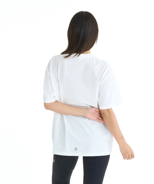ROXY(ロキシー)の「ROXY ウィメンズ FITNESS BLOOM BRIGHT S/S TEE Tシャツ 【2026年春夏モデル】/ロキシー速乾半袖Tシャツ(Tシャツ/カットソー・レディース・ブラック/ライトピンク/ホワイト・SMALL/MEDIUM/LARGE)」の9枚目の写真