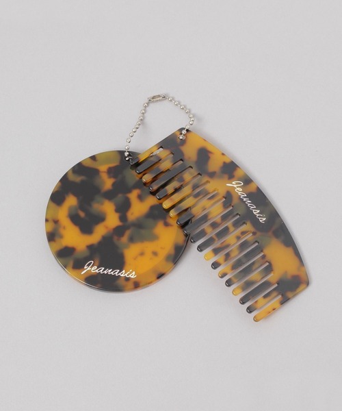 JEANASIS（ジーナシス）の「ミラー&コームSET/638855（手鏡/メイクミラー・レディース・ブラウン系その他/ホワイト系その他・FREE）」の2枚目の写真