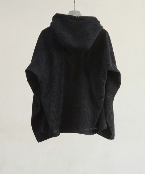 NVRFRGT(ネヴァーフォーゲット)の「【NVRFRGT】SEMI SHEER FULL ZIP UP HOODIE(パーカー・メンズ・ブラック/ナチュラル・1/3/2)」の3枚目の写真
