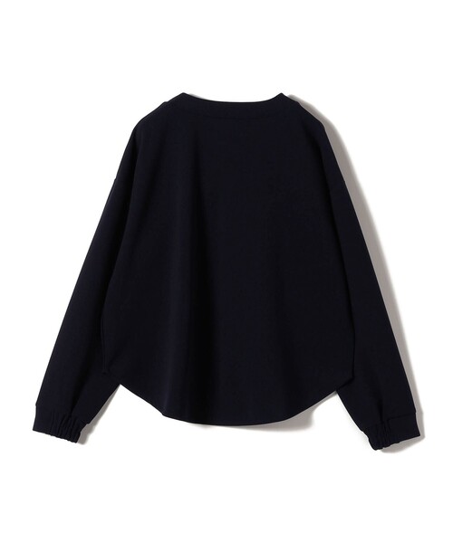 SHIPS Colors(シップス カラーズ)の「SHIPS Colors:〈手洗い可能〉カット ジョーゼット Vネック カーディガン(セットアップ対応可能)(カーディガン/ボレロ・レディース・ブラック/ネイビー/オフホワイト・ONE SIZE)」の6枚目の写真