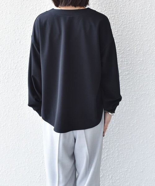 【ZOZO限定】<手洗い可能/Vカット） カラーバリエーションカーディガン SHIPS Colors:〈手洗い可能〉カット ジョーゼット Vネック