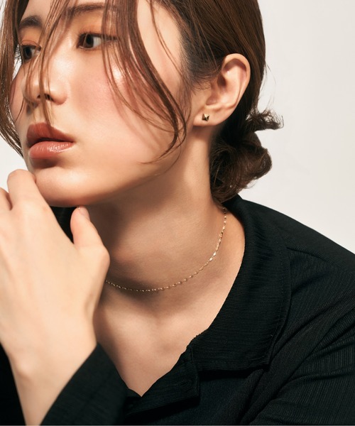 Jewel closet by L&Co.(ジュエルクローゼットバイエルアンドコー)の「K10 スタッズ ピアス(ピアス(両耳用)・レディース・ゴールド系3/ゴールド系1/ゴールド系2・FREE)」の9枚目の写真