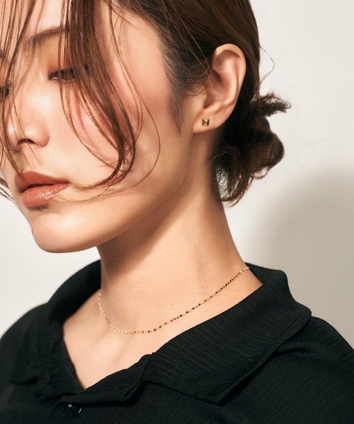 Jewel closet by L&Co.(ジュエルクローゼットバイエルアンドコー)の「K10 スタッズ ピアス(ピアス(両耳用)・レディース・ゴールド系3/ゴールド系1/ゴールド系2・FREE)」の8枚目の写真