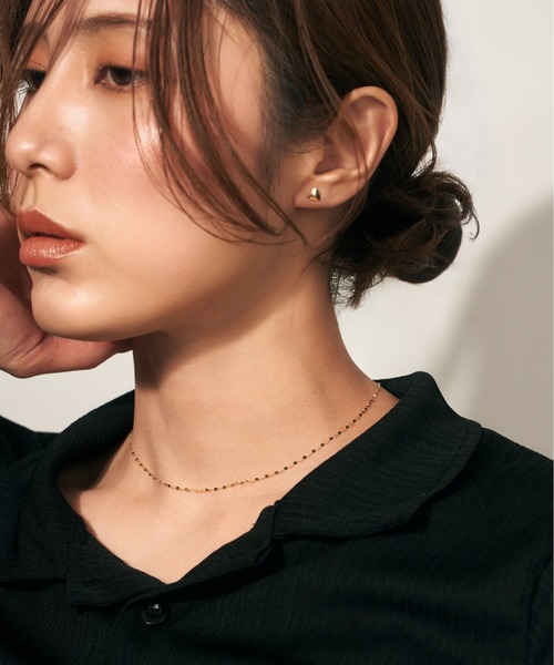Jewel closet by L&Co.(ジュエルクローゼットバイエルアンドコー)の「K10 スタッズ ピアス(ピアス(両耳用)・レディース・ゴールド系3/ゴールド系1/ゴールド系2・FREE)」の16枚目の写真
