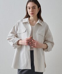 Whim Gazette（ウィムガゼット）の「【Drawing Numbers】コットンリネンデニムシャツ（シャツ/ブラウス）」