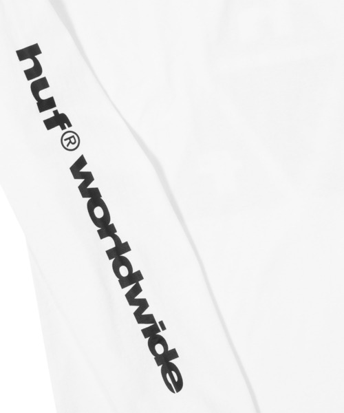 HUF(ハフ)の「PRISM TT LS TEE(Tシャツ/カットソー・メンズ・ホワイト/ブラック・S/M/L/XL/XXL)」の7枚目の写真