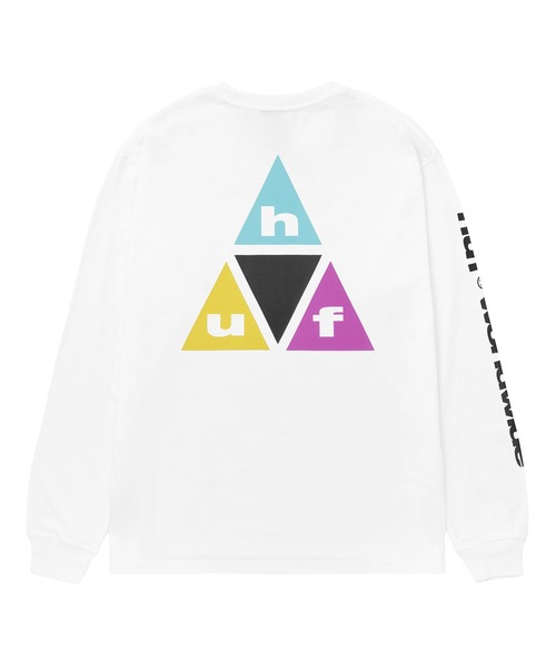 HUF(ハフ)の「PRISM TT LS TEE(Tシャツ/カットソー・メンズ・ホワイト/ブラック・S/M/L/XL/XXL)」の10枚目の写真