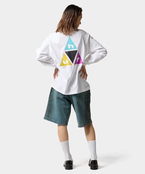 HUF(ハフ)の「PRISM TT LS TEE(Tシャツ/カットソー・メンズ・ホワイト/ブラック・S/M/L/XL/XXL)」の16枚目の写真