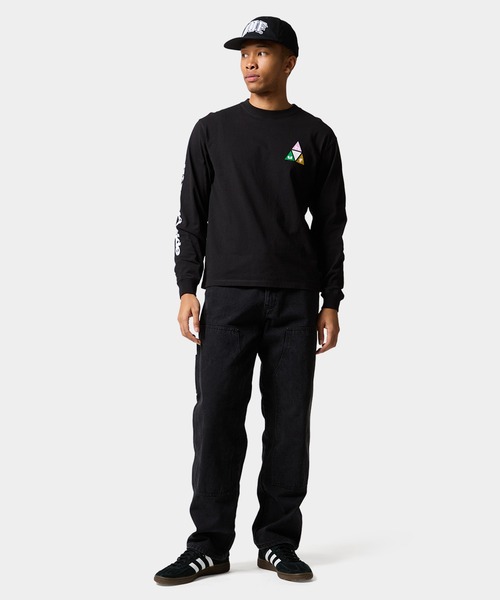 HUF(ハフ)の「PRISM TT LS TEE(Tシャツ/カットソー・メンズ・ホワイト/ブラック・S/M/L/XL/XXL)」の3枚目の写真