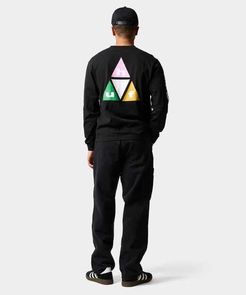 HUF(ハフ)の「PRISM TT LS TEE(Tシャツ/カットソー・メンズ・ホワイト/ブラック・S/M/L/XL/XXL)」の5枚目の写真