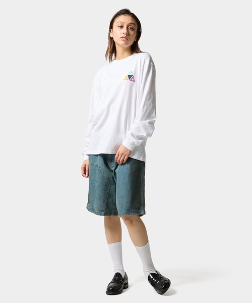 HUF(ハフ)の「PRISM TT LS TEE(Tシャツ/カットソー・メンズ・ホワイト/ブラック・S/M/L/XL/XXL)」の14枚目の写真