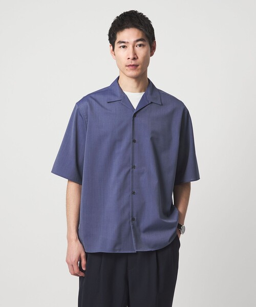 green label relaxing(グリーンレーベルリラクシング)の「ウォッシャブルトロ オープンカラー シャツ -ストレッチ-(シャツ/ブラウス・メンズ・ライトピンク/ブラック/ロイヤルブルー/モカ/ライム・XL/L/M/S/XS)」の13枚目の写真