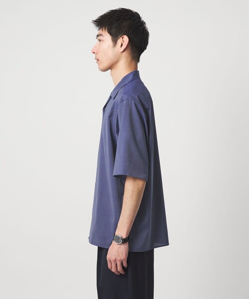 green label relaxing(グリーンレーベルリラクシング)の「ウォッシャブルトロ オープンカラー シャツ -ストレッチ-(シャツ/ブラウス・メンズ・ライトピンク/ブラック/ロイヤルブルー/モカ/ライム・XL/L/M/S/XS)」の11枚目の写真