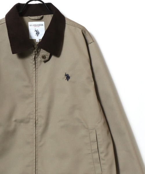 U.S. POLO ASSN.(ユーエスポロアッスン)の「U.S. POLO ASSN./ユーエスポロアッスン 別注 Hunting Jacket/オーバーサイズ TCツイル 襟コーデュロイ ハンティングジャケット/ワークジャケット/ブルゾン/レディース メンズ(ブルゾン・メンズ・ブラック/ベージュ/ネイビー/ブラウン/カーキ・L/M/LL)」の7枚目の写真