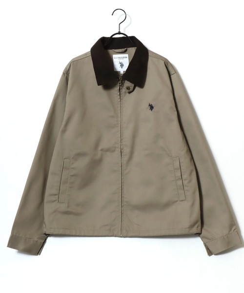 U.S. POLO ASSN.(ユーエスポロアッスン)の「U.S. POLO ASSN./ユーエスポロアッスン 別注 Hunting Jacket/オーバーサイズ TCツイル 襟コーデュロイ ハンティングジャケット/ワークジャケット/ブルゾン/レディース メンズ(ブルゾン・メンズ・ブラック/ベージュ/ネイビー/ブラウン/カーキ・L/M/LL)」の11枚目の写真