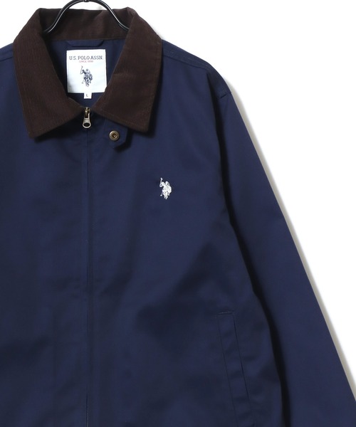 U.S. POLO ASSN.(ユーエスポロアッスン)の「U.S. POLO ASSN./ユーエスポロアッスン 別注 Hunting Jacket/オーバーサイズ TCツイル 襟コーデュロイ ハンティングジャケット/ワークジャケット/ブルゾン/レディース メンズ(ブルゾン・メンズ・ブラック/ベージュ/ネイビー/ブラウン/カーキ・L/M/LL)」の8枚目の写真