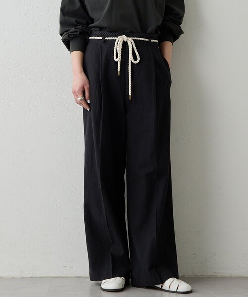 THE PAUSE(ザ ポーズ)の「【THE PAUSE】ロープベルトパンツ(その他パンツ・レディース・ブラック/ベージュ・36/38)」の16枚目の写真