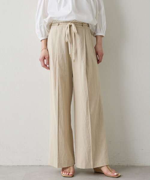 THE PAUSE(ザ ポーズ)の「【THE PAUSE】ロープベルトパンツ(その他パンツ・レディース・ブラック/ベージュ・36/38)」の4枚目の写真