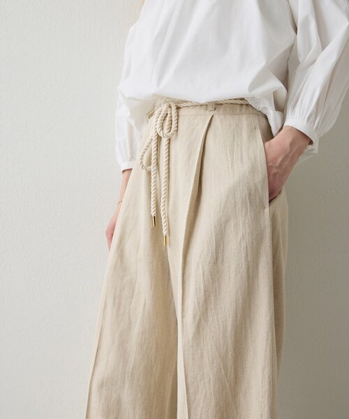 THE PAUSE(ザ ポーズ)の「【THE PAUSE】ロープベルトパンツ(その他パンツ・レディース・ブラック/ベージュ・36/38)」の10枚目の写真