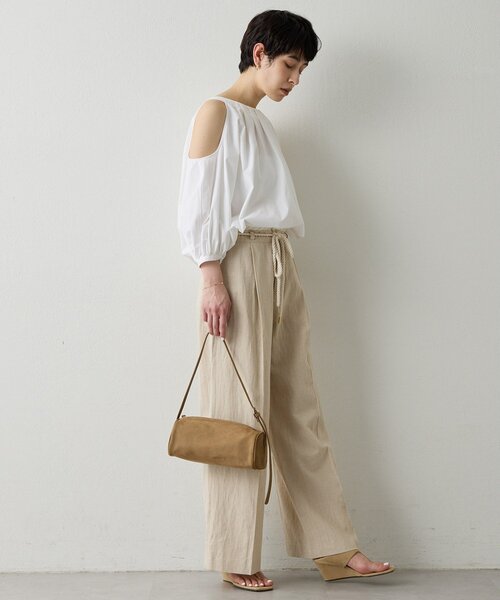 THE PAUSE(ザ ポーズ)の「【THE PAUSE】ロープベルトパンツ(その他パンツ・レディース・ブラック/ベージュ・36/38)」の7枚目の写真