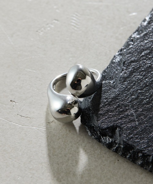 COLLAGE GALLARDAGALANTE（コラージュガリャルダガランテ）の「Sivelle./ステンレスドリップリング（リング・レディース・シルバー・FREE）」の4枚目の写真