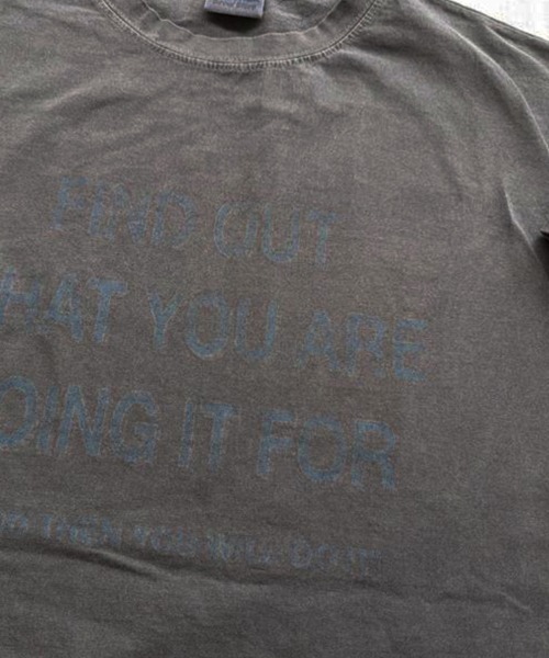 Dalfwin(ダールフィン)の「韓国ファッション FINDピグメント加工英字プリント長袖Tシャツ(Tシャツ/カットソー・レディース・チャコールグレー/ピンク・FREE)」の8枚目の写真