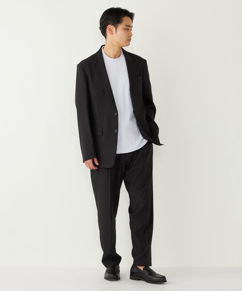 SHIPS Colors(シップス カラーズ)の「SHIPS Colors:〈抗菌防臭・接触冷感・紫外線軽減〉スムース ビズT◇(Tシャツ/カットソー・メンズ・オフホワイト/ライトブルー/ライトグレー/ネイビー/ダークグレー/ライトグリーン/ブルー・SMALL/X-LARGE/LARGE/MEDIUM)」の17枚目の写真