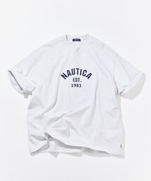 NAUTICA（ノーティカ）の「NAUTICA/ノーティカ ビッグシルエット フェルトパッチ アーチロゴ ショートスリーブTシャツ（Tシャツ/カットソー）」