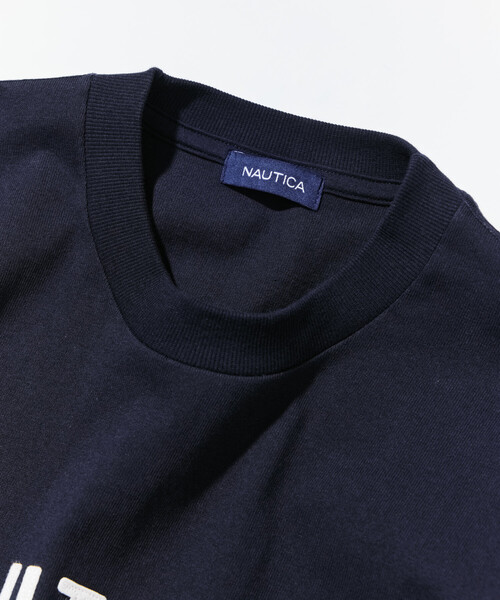 NAUTICA(ノーティカ)の「NAUTICA/ノーティカ ビッグシルエット フェルトパッチ アーチロゴ ショートスリーブTシャツ(Tシャツ/カットソー・メンズ・ライトグレー/ブラック/ホワイト/ネイビー/マスタード・SMALL/MEDIUM/LARGE/X-LARGE)」の13枚目の写真