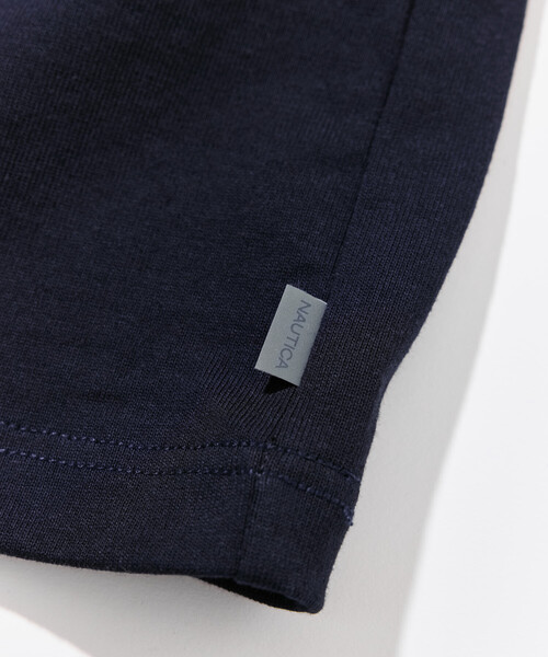 NAUTICA(ノーティカ)の「NAUTICA/ノーティカ ビッグシルエット フェルトパッチ アーチロゴ ショートスリーブTシャツ(Tシャツ/カットソー・メンズ・ライトグレー/ブラック/ホワイト/ネイビー/マスタード・SMALL/MEDIUM/LARGE/X-LARGE)」の10枚目の写真