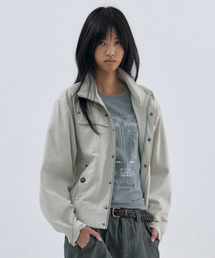 WELLBEING EXPRESS（ウェルビーイングエクスプレス）の「Washed Everyday Jacket Greyish Beige（MA-1）」
