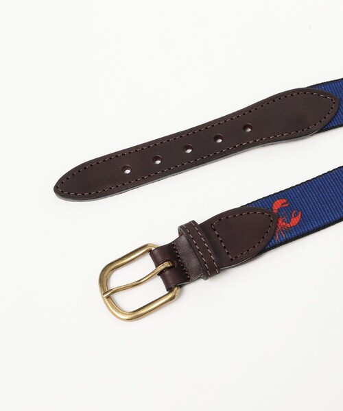 BEAMS BOY(ビームスボーイ)の「【別注】THOMAS BATES / Lobster belt(ベルト・レディース・ネイビー・30inch)」の3枚目の写真