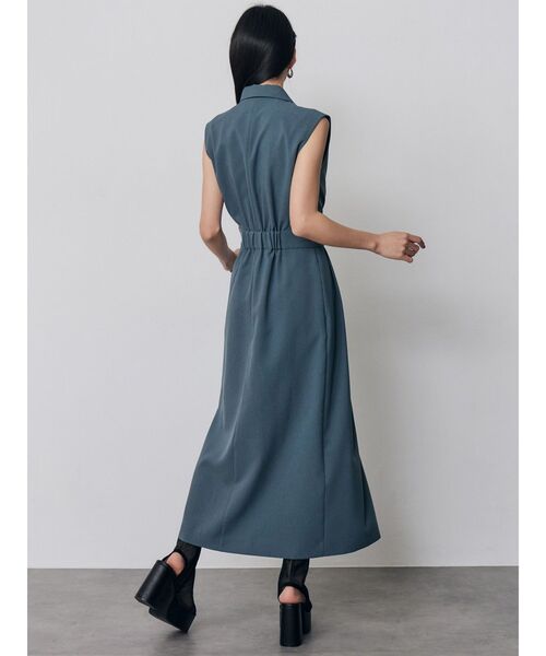MURUA(ムルーア)の「【接触冷感】テーラードライクワンピース 夏服(ワンピース・レディース・ベージュ/ブルー/グレー・2/1)」の17枚目の写真