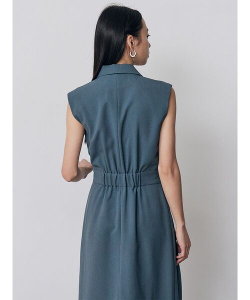 MURUA(ムルーア)の「【接触冷感】テーラードライクワンピース 夏服(ワンピース・レディース・ベージュ/ブルー/グレー・2/1)」の22枚目の写真