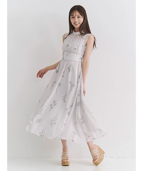 MERCURYDUO（マーキュリーデュオ）の「クリアベルトウェッジサンダル（サンダル・レディース・クリア/オフホワイト/ブラウン・38/36）」の5枚目の写真