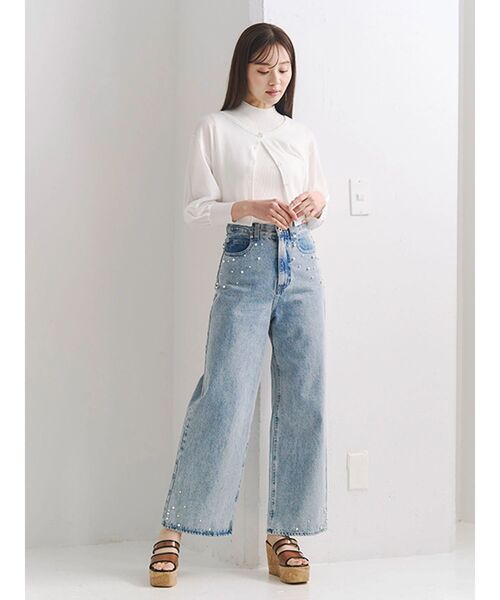 MERCURYDUO（マーキュリーデュオ）の「クリアベルトウェッジサンダル（サンダル・レディース・クリア/オフホワイト/ブラウン・38/36）」の7枚目の写真