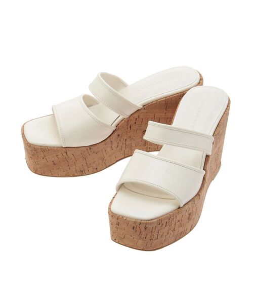 MERCURYDUO（マーキュリーデュオ）の「クリアベルトウェッジサンダル（サンダル・レディース・クリア/オフホワイト/ブラウン・38/36）」の13枚目の写真