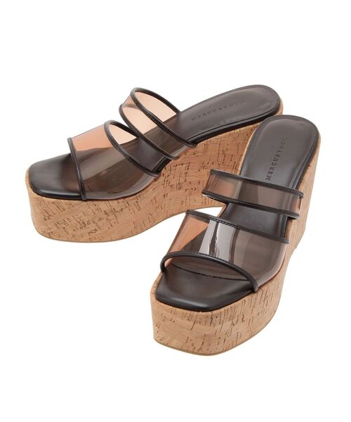 MERCURYDUO（マーキュリーデュオ）の「クリアベルトウェッジサンダル（サンダル・レディース・クリア/オフホワイト/ブラウン・38/36）」の14枚目の写真