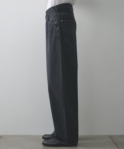 STUDIOUS（ステュディオス）の「【STUDIOUS】Barrel Denim pants（デニムパンツ・メンズ・ブラック/ブルー・1/3/2）」の11枚目の写真