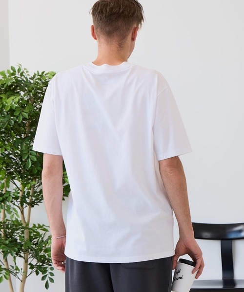 JEANS MATE(ジーンズメイト)の「【ZERO STAIN/ゼロステイン】汗染みの目立ちにくいTシャツ ZEROSTAIN ヘンリーネックTシャツ 防汚 UVカット 綿タッチ・厚手(Tシャツ/カットソー・メンズ・ブラック/オフホワイト/スミクロ/ホワイト・LARGE/MEDIUM/X-LARGE)」の15枚目の写真