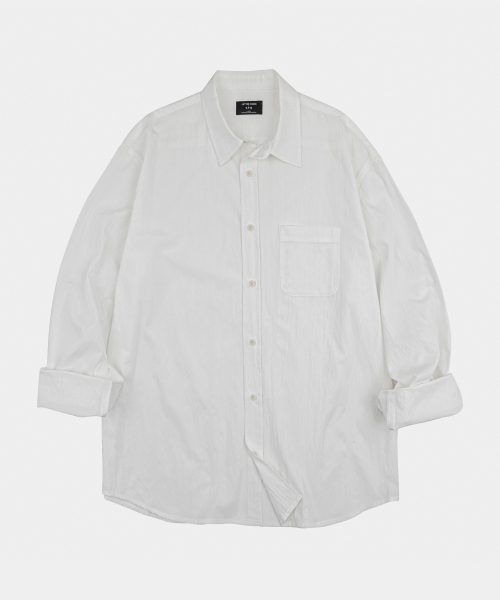 LETTERCOMO(レテルコモ)の「エッセンシャルペーパーソリッドシャツアイボリー(シャツ/ブラウス・レディース・その他・MEDIUM/LARGE)」の1枚目の写真