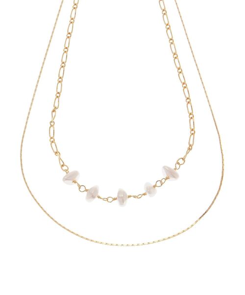 RESEXXY（リゼクシー）の「バロックパールチェーンネックレス（ピアス（両耳用）・レディース・ゴールド/シルバー・FREE）」の11枚目の写真